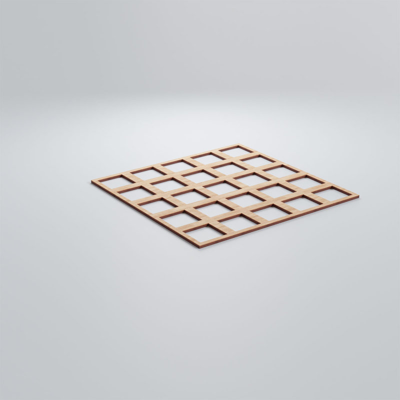 Panneaux muraux en bois Manchester, Aulne, H 23 3/8 po x l 23 3/8 po x P 3/8 po