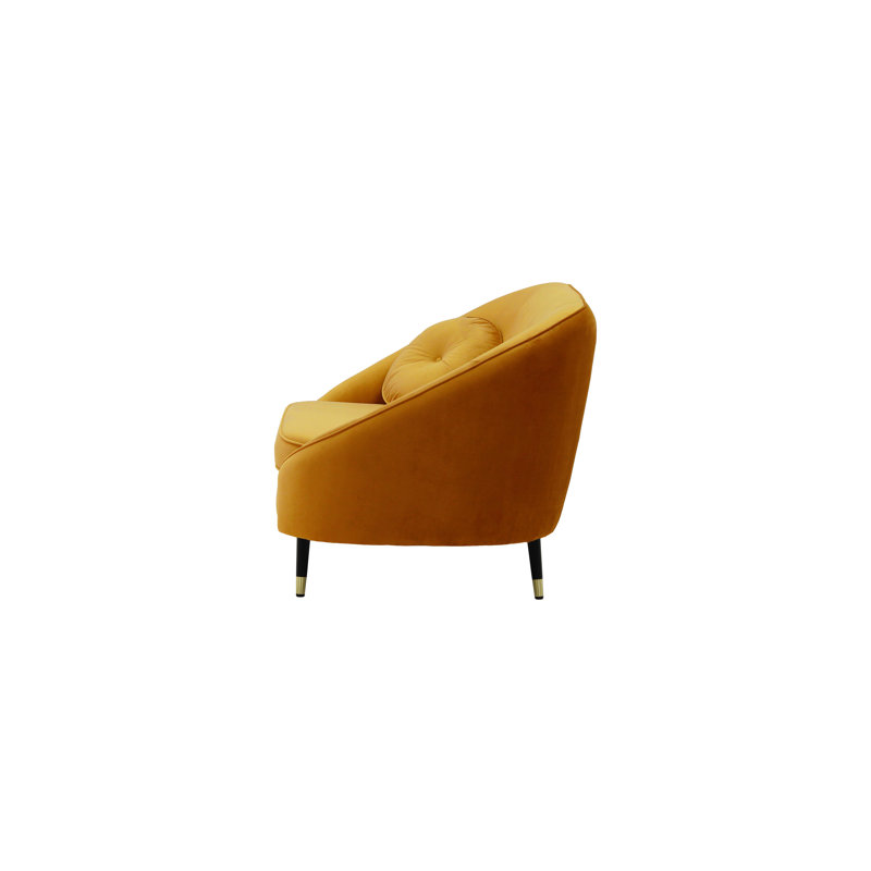 Glencoe Upholstered Armchair, Mustard