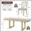 Ensemble de salle à manger extensible 7 pièces-327099960