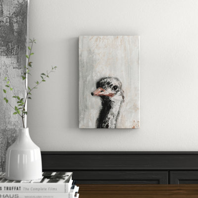 Ostrich You Cute Wrapped Canvas Painting