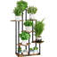 Porte-fleurs en métal à 7 niveaux, un support robuste et élégant pour plusieurs plantes à l'intérieur et à l'extérieur-849686567