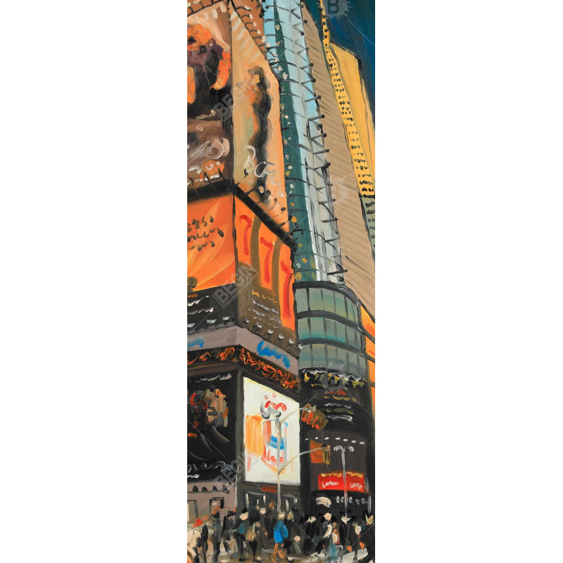 Toile illuminée de la rue New York City | Décoration contemporaine