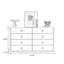 Buffet décoratif moderne en bois massif fritté blanc moderne