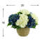 Hydrangeas Arranged in Straw Grass Pot