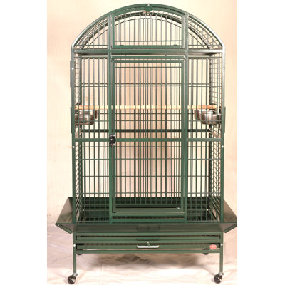 Extra Large Dome Top Bird Cage Green