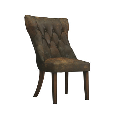 Faux Leather Side Chair
