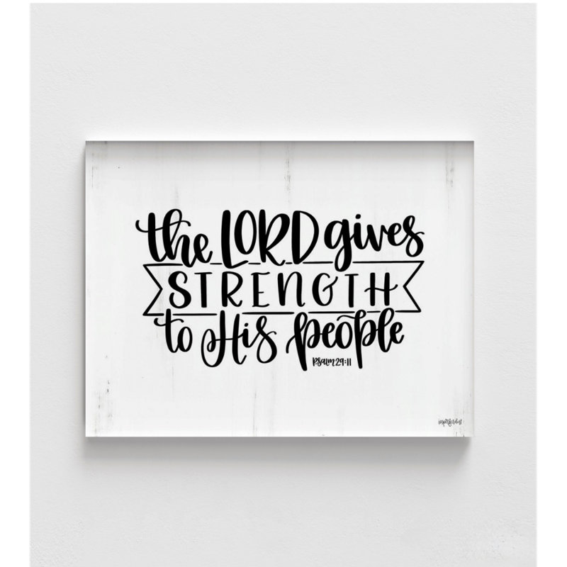 The Lord Gives Strength, Extra Large Psalm 29:11 Print, Motivational Gift Idea, Hospital Waiting Room Decor, Teraphy Clinic Wall Decor