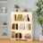 31.5" W Cube Bookcase With Tri-Color Sensor Light, Open Display Shelf-1016128789