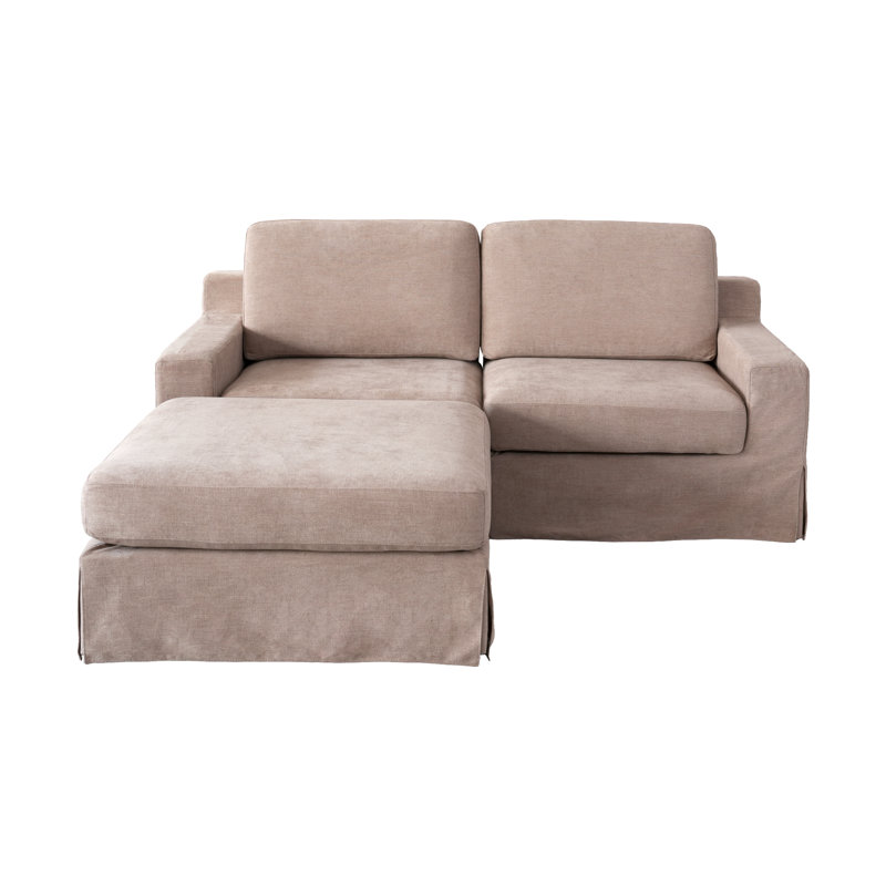 Castelli Upholstered 77.2 " Linen Sofa, Khaki