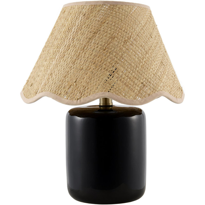 Aashif Table Lamp, Black, Brown