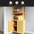 Bamboo Storage Cabinet, Freestanding Bathroom Cabinet With 2 Doors, Floor Cabinet Organizer For Living Room, Kitchen, Entryway