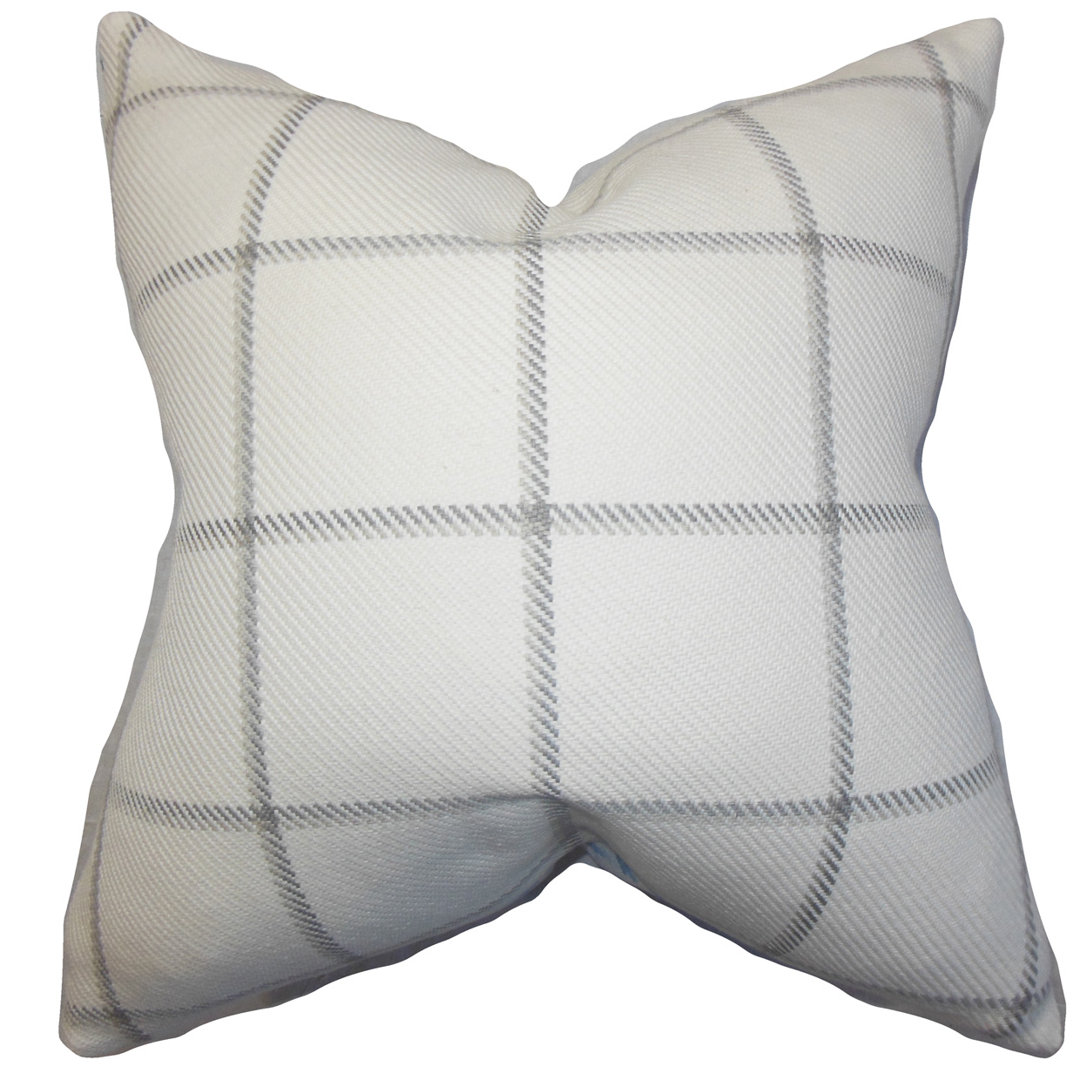 Wilmie Plaid Floor Pillow The Pillow Collection 