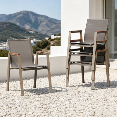 Stacking Patio Arm Chair (Set of 4)