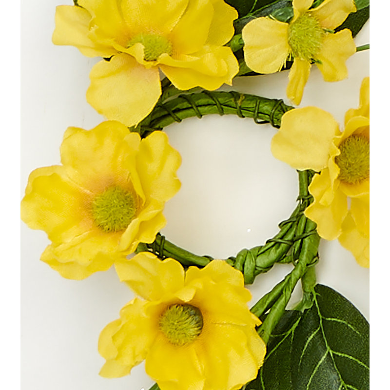 Yellow Daisy Candle Ring