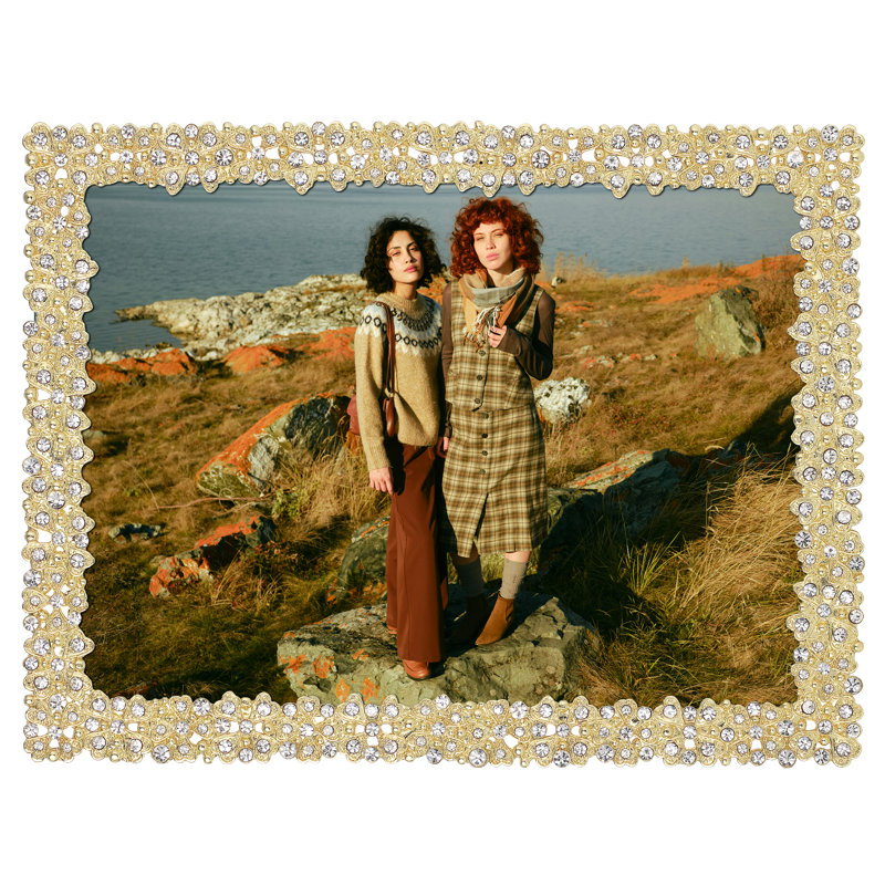 Evie Metal Picture Frame, 5" x 7", Gold