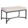 Web Linen Upholstered Bench