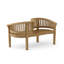 Curve Teak Garden Bench
