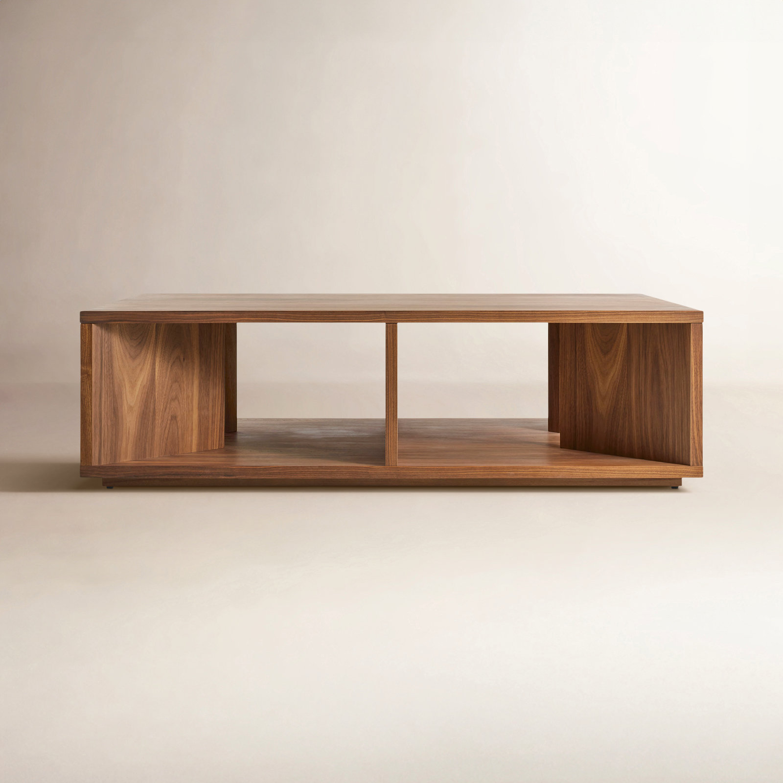 Low Space Single Coffee Table, Walnut