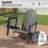 Outdoor HDPE Adirondack Chair with Tool-Free Assembly and Cup Holder-1681794587-1686935229