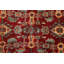 Tapis rouge / bleu en laine noué à la main de conception unique 3 pi 6 po x 4 pi 9 po années 1980 Deatrich