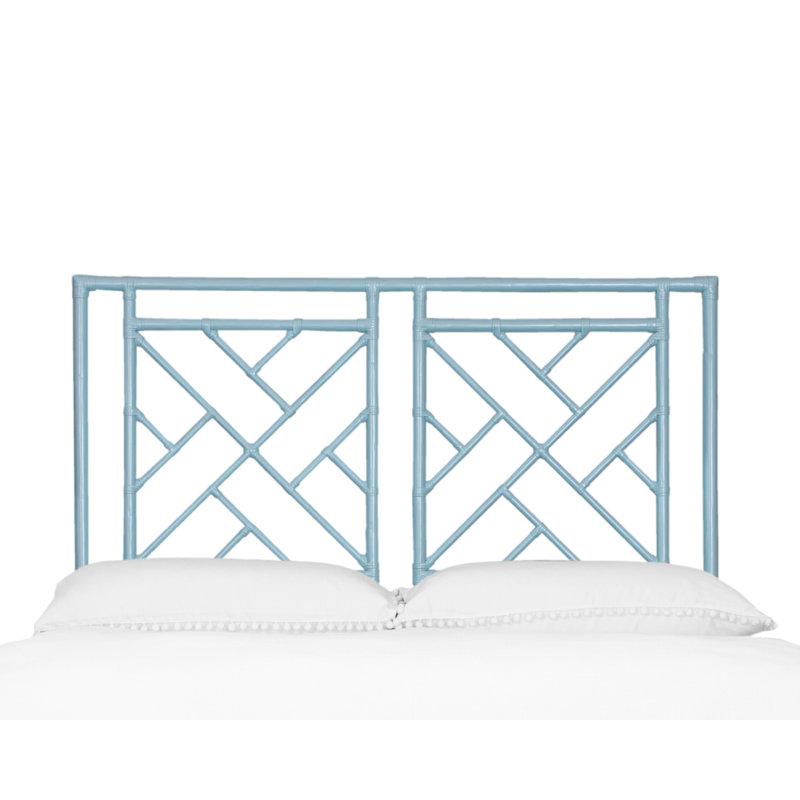 Alden Open-Frame Headboard, Pool Blue, Queen