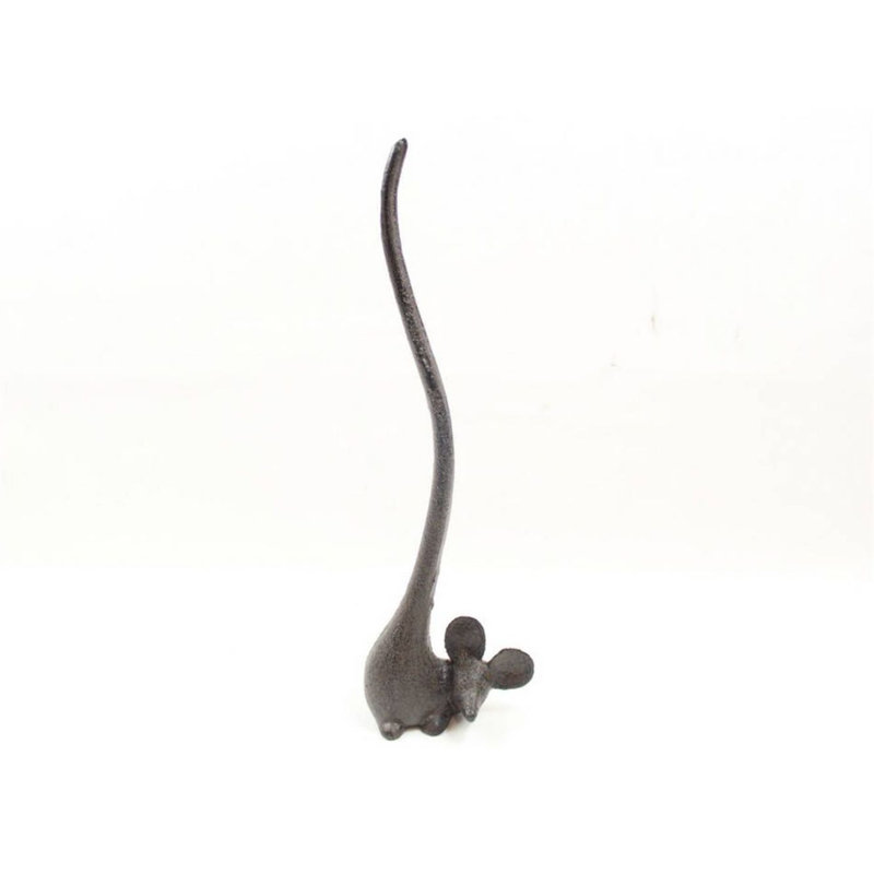 Porte-serviettes de papier pour souris moulée en fonte, Gris