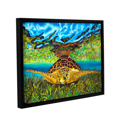 'Turtle Grass' Framed Graphic Art on Wrapped Car