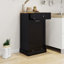 Armoire poubelle de cuisine à un tiroir et un compartiment inclinable