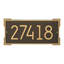 Roanoke Modern Personalized 1-Line Wall Address Plaque-1405515049-1405515047