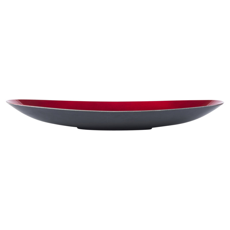 Serenity Melamine Tray, 4cm H x 40cm W x 17cm D, Red
