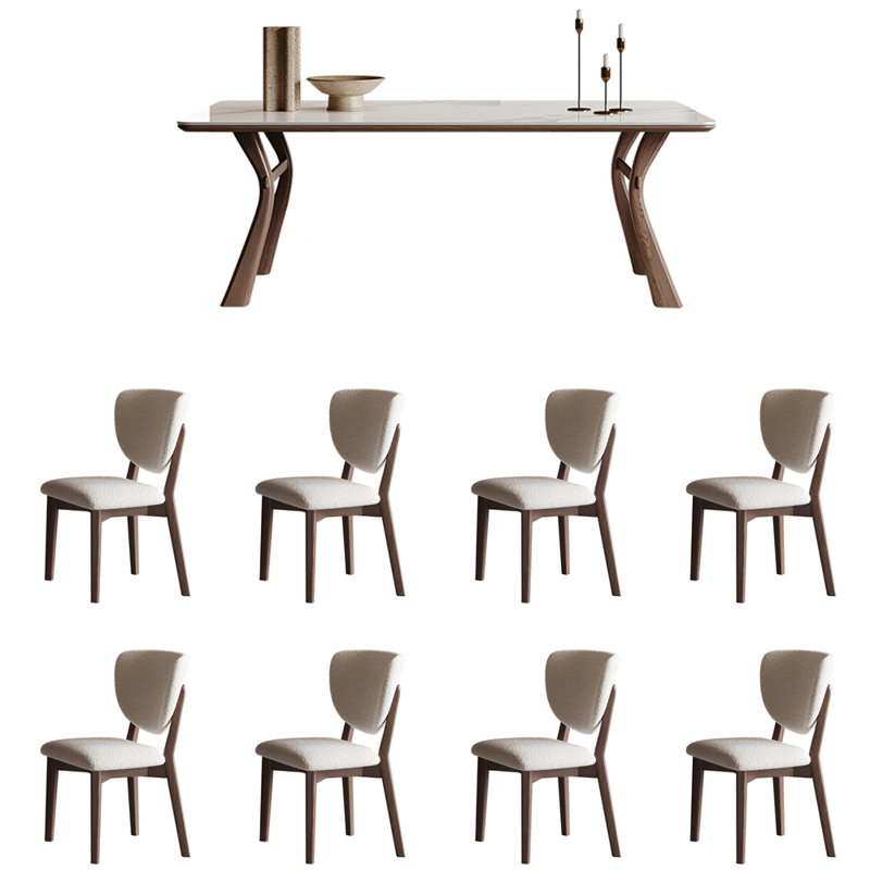 European simple high-end dining table set
