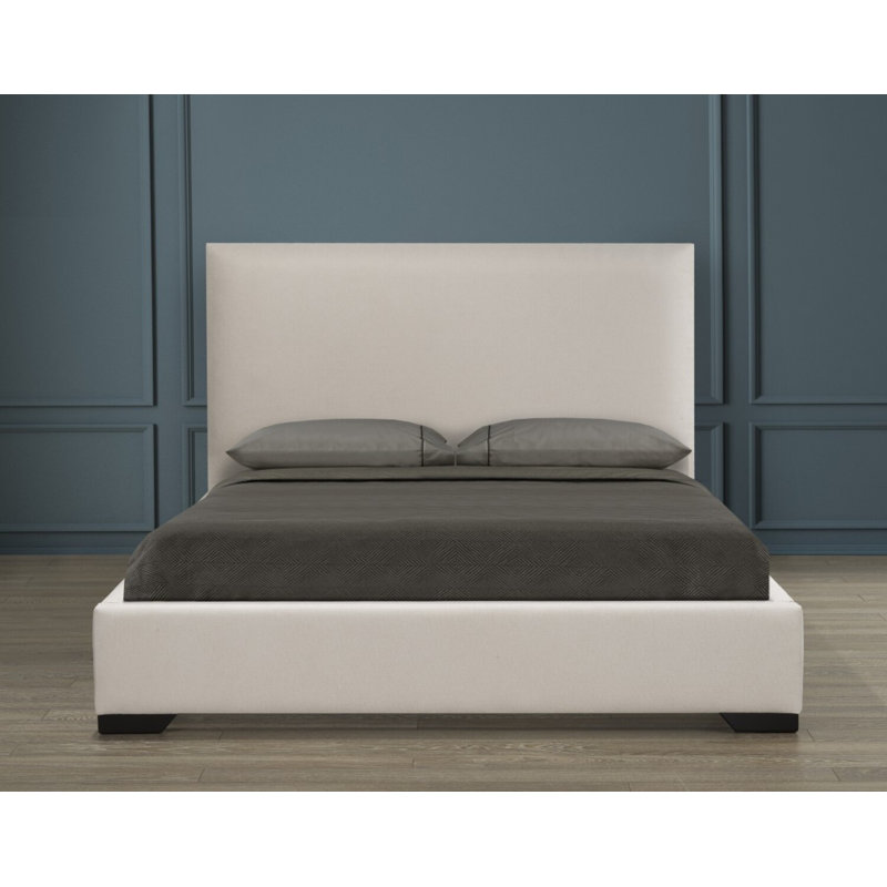 , Lit plateforme Alnetia beige, Grand