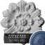 Médaillon de plafond Endurathane Daniela, DE 8 po x P 3 7/8 po x P 1/2 po (convient aux auvents jusqu'à 3 7/8 po), fini givré peint à la main-27779340