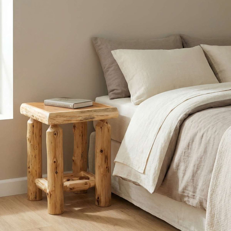 Table de chevet Fireside Lodge Cedar, Traditionnel