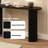 Gennari Fluted Wood Console Table with Oval Tabletop-1833927984-1824681770