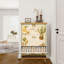 Armoire de rangement pour chaussures en pastel avec 3 tiroirs rabattables et minimaliste pour animaux-22916807-22916801
