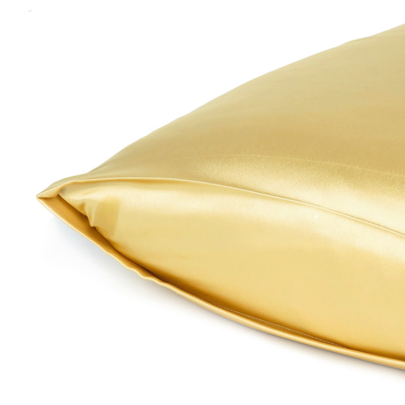 Taies d'oreiller en satin, Standard, Doré