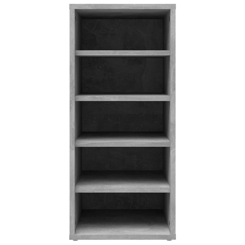 5 Pair Shoe Rack, Concrete Grey