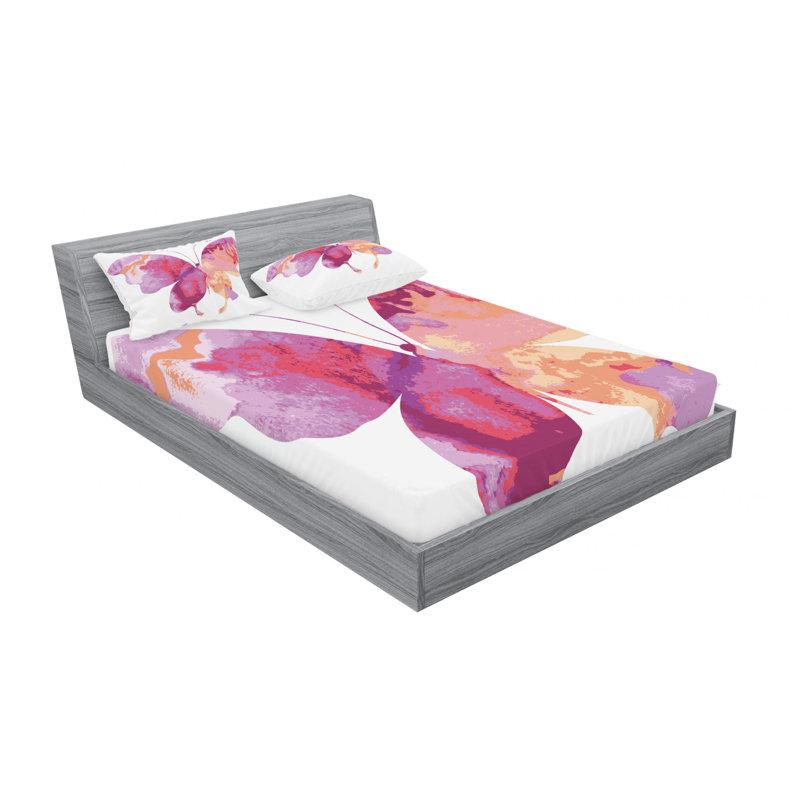 Microfiber Sheet Set, Queen Sheet Set with Fitted Sheet