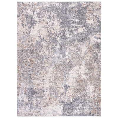 Hassell Abstract Light Gray/Gray Area Rug
