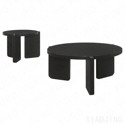 Black 2-Piece Coffee And End Table Set