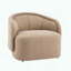 Chaise d'appoint courbée, coussin intégré et base solide-1247884086