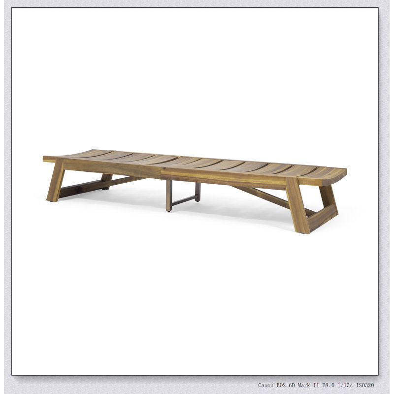 CHAISE Longe (ensemble de 2), Brun jaune