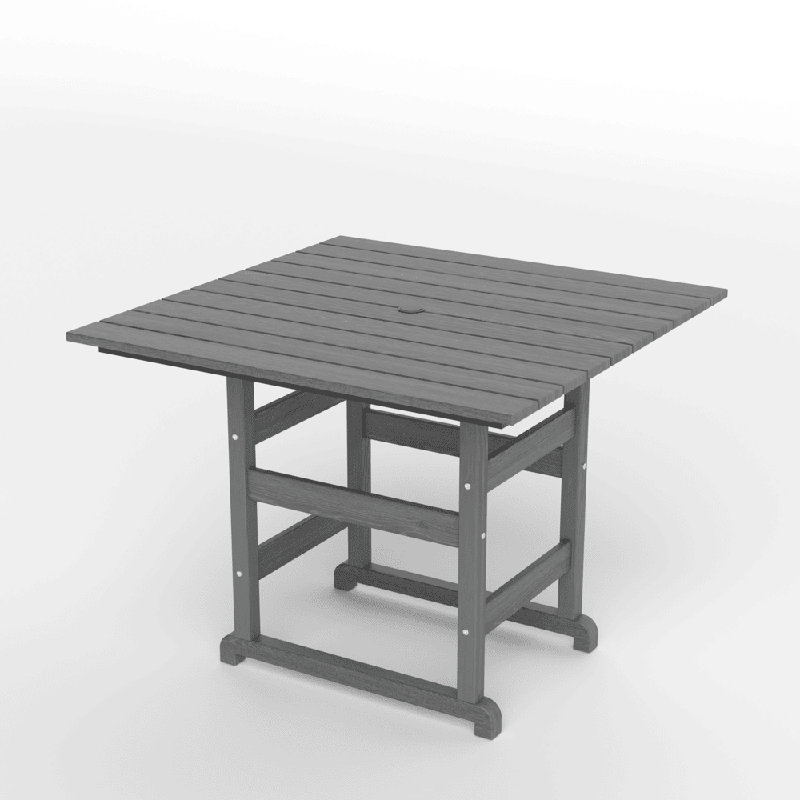 Table de salle à manger HDPE, 29.1" H x 37.1" W x 37.1" D