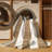 Machine Washable Checkered Beige Area Rug-1744668769