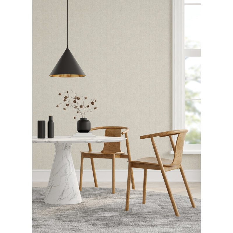 Rouleau de papier peint tissé Rafi L 27 pi x l 27 po Rafi, Blanc