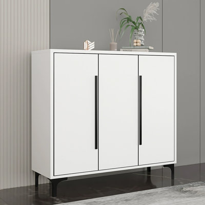 White Aluminum Shoe Storage