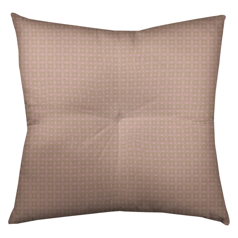 Coussin Katelyn Elizabeth, 30 po x 30 po, Brun / rose