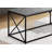 Contemporary Rectangular Coffee Table With Textured Stone-Top And Metal X-Frame-1517934030