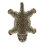 Tapis décoratif doré et noir Harjo Cheetah